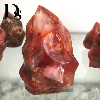 Naturalny Czerwony Agat Pochodnie Karneol Kwarc Kryształ Latarka Reiki Uzdrowienie Madagaskar Minerały Próbki Klejnot Biżuteria Prezenty