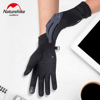 Naturehike rękawiczki zimowe sportowe rękawice na świeżym powietrzu ekran dotykowy wiatroszczelne rękawice ciepłe męskie damskie rękawice pełna palec piesze wycieczki, jazda na Rowerze