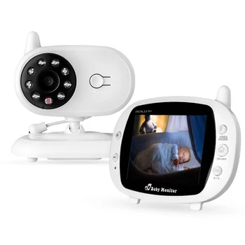 Niania bezprzewodowy 3,5-calowy ekran LCD noktowizor Audio Video Niania 4 Kołysanka kontrola temperatury plac kamera
