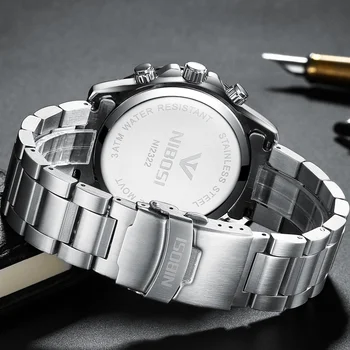 NIBOSI męskie zegarki najlepsze marki luksusowy zegarek kwarcowy mężczyźni wodoodporny zegarek sportowy man Casual Business clock Relogio Masculino