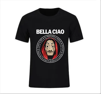 Nice Hello Funny La Casa De Papel bella ciao T Shirt Money Heist Tees serial koszulki mężczyźni House of Paper T-Shirt koszulka mężczyźni ' S