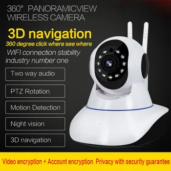 NINVISION 2MP kamera IP 1080P, Wi-Fi bezprzewodowa kamera cctv WiFi P2P Security CCTV Network Baby Monitor dwustronna domofon IR