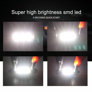 NLpearl 2x lampka ostrzegawcza 12V 5W 4014 SMD C5W Led Canbus lampa girlanda Led 31mm 36mm 39mm 41mm wnętrze samochodu kopuła światła Światło do czytania