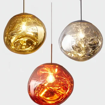 Nordic tom LED glass Chandelier dixon Lava Ball wiszące lampy wiszące lampy sypialnia kuchnia żyrandol nowoczesna osobowość światła