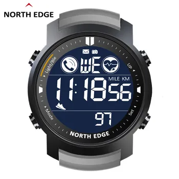 NORTH EDGE Digital Watch Men Smart Sport Heart Rate Monitor Wodoodporny Swim Sports krokomierz, stoper Smartwatch Zegarki Reloj