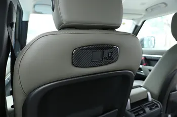 Nowe!!! ABS Chrome/Oak Wood Grain/Carbon Car Seat Back Port USB Panel Frame Trim For Land Rover Defender 110 2020 akcesoria samochodowe