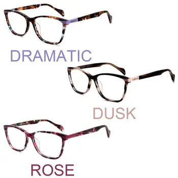 Nowe okulary motyle kwadratowa ramka modne okulary ramka piękny print okulary dla kobiet FVG7138