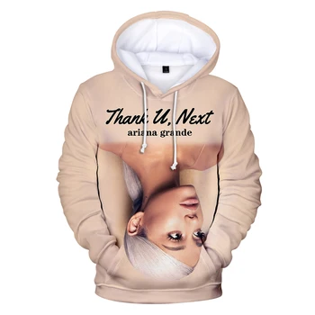Nowy Ariana Grande 3D nowy wysokiej jakości bluza damska męska moda charakter wydruku wiosna jesień z kapturem dzikie szczyty XXS-XXXL