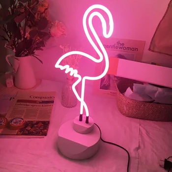 Nowy neon lampa led lampa stołowa flamingo chmury, Tęcza ananas przyjęcie Świąteczne ozdoby 3D dekoracji domu