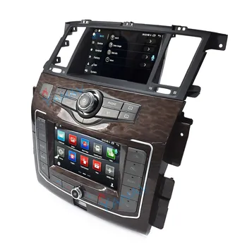 Nowy podwójny ekran Android radio samochodowe do Nissan patrol Y62 dla infini qx80 2010-2020 samochodowy GPS navi multimedialny DVD-odtwarzacz