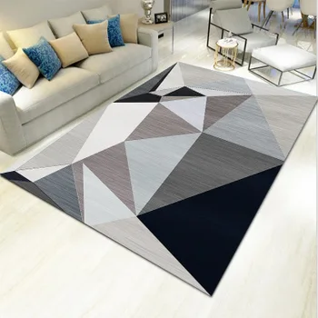 Nowy prać dywan w artystycznym stylu do salonu, Nowoczesny geometryczny dywan do podłogi, dywan do salonu, sypialni, toalety
