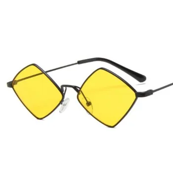 Nowy retro romb metalowe okulary kobiety 2020 luksusowe marki osobowość poligon okulary mężczyźni klasyczny basen gafas de sol