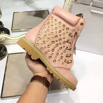 Nowy Styl Klasyczny projektowanie Mody Kobiece botki ze skóry naturalnej damskie buty zimowe buty wysokiej jakości buty TIAN.QI.HUANG