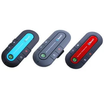 Nowy Zestaw głośnomówiący Bluetooth Car Kit Bezprzewodowy głośnik Bluetooth telefon odtwarzacz MP3 osłona przeciwsłoneczna klip głośnomówiący ładowarką samochodową