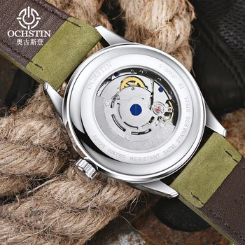 OCHSTIN automatyczne zegarki mechaniczne dla mężczyzn prezent analogowe wodoodporne zegarki sportowe, zegarki luksusowe szkielet Montre Homme Clock Gents