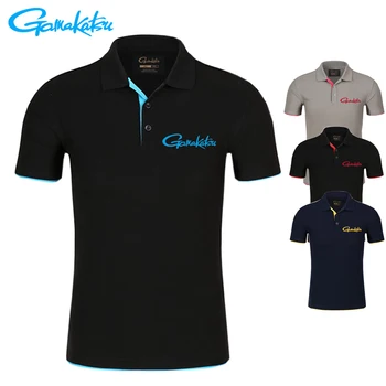 Odzież męska Fishing Polo Brand Tee Quick DryBreathable Outdoor Sport Fishing Clothes Men Short Sleeve Top Fishing T Shirt