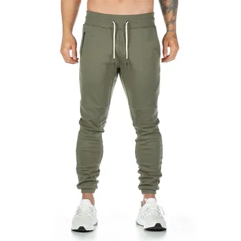 Odzież Sportowa Fitness Spodnie Męskie Siłownie Skinny Spodnie Odkryty Bawełniane Dresowe Spodnie Dolna Jogger Spodnie Treningowe Spodnie Biegaczy