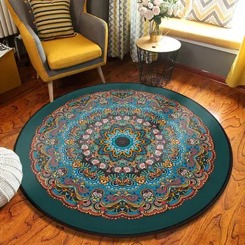 Okrągły dywan dywany do salonu Sypialnia antypoślizgowe maty pokój dziecięcy miękki dywanik Nordic moda dywan dywany nowoczesne maty