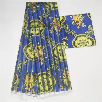 Organz wax silk fabric african fabric for dress african silk ankara Fabric 2019 latest satin wax for Garme ! L70198