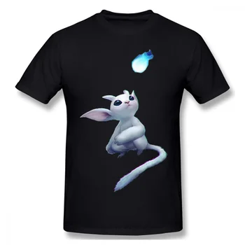 ORI i ślepy las Naru Гумо Kuro gry t-shirty dla mężczyzn fajne śmieszne Crewneck bawełna t-shirt 2020