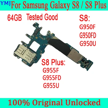 Oryginalna płyta główna do Samsung Galaxy S8 Plus G955F G955FD G955U S8 G950FD G950F G950U 64GB Unlocked druku płyty głównej Europe Version