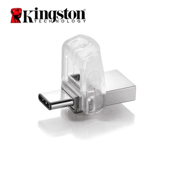 Oryginalny Kingston Flash Drive USB DataTraveler Micro Duo 3C 64GB, 32GB 128GB USB 3.1 do PC telefon z portem Type-C