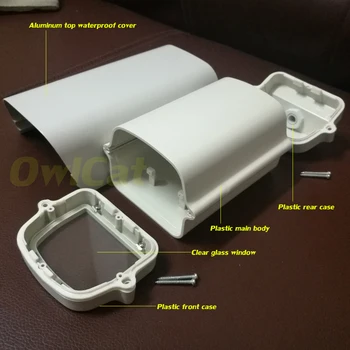 OwlCat Outdoor Wodoodporny Mini Bullet Camera Housing Case IP66 External Security Surveillance Camera Guard Shield