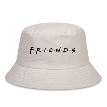 Panama wiadro kapelusz Mężczyźni Kobiety lato wiadro czapka bawełna przyjaciele haft Panama czapki hip hop Wędkarstwo Rybak kapelusz słońce kapelusze