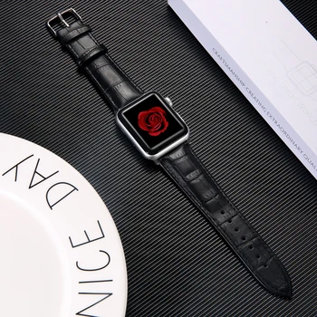 Pasek do Apple Watch Band 38 mm 42 mm z prawdziwej skóry watchband Sport Correa Mc Band bransoletka pasek serii 5 4 3 2 1 44 mm 40 mm