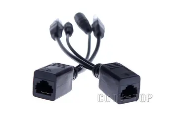 Passive PoE Cable Splitter Power Over Ethernet Router IP Camera Connector PoE Splitter & Injector Cable Kit Adapter PoE