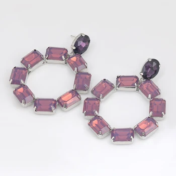 Pauli Манфи moda proste metalowe kwadratowe koraliki kolczyki damskie popularne twórcze kropla kolczyk sale biżuteria akcesoria