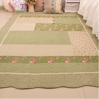 Pikowana bawełniany dywan do salonu duże antypoślizgowe dywany do pokoju dziecięcego miękkie dziecięce ползающие dywaniki podłogowe wejściowy matę można prać w pralce