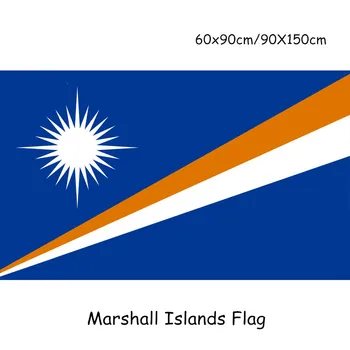 Poranny flaga wysp Marshalla 90x150 cm jednostronnie drukowany poliester oczka flaga transparent