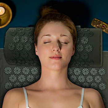 Profesjonalna акупунктурная Masażu poduszka z poduszką łagodzi ból w ciele stres mata do jogi zestaw do masażu szyi, talii i pleców