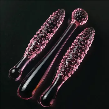 Przerywana szklany korek analny erotyczne towary groszek G-spot seks narzędzia szklany wibrator analny dla mężczyzn gej dupy pochwy analna masturbacja 18+