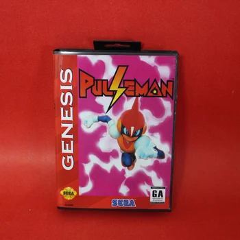 Pulseman 16 bitowa mapa gry dla MD Sega Genesis Mega Drive z detalicznej skrzynią