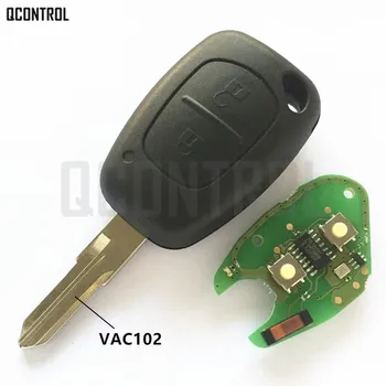 QCONTROL Car Remote Key komplet do Renault CLIO SCENIC KANGOO PCF7946 chip 433MHZ VAC102 Blade