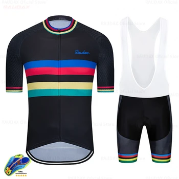 Raudax 2020 lato jazda na Rowerze Jersey zestaw oddychająca MTB Kolarstwo odzież rower górski odzież Mayo Ropa Ciclismo Hombre