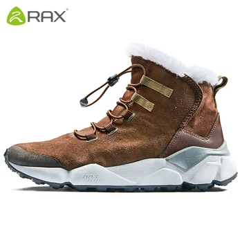 RAX 2020 Outdoor Hiking Shoes For Men Women Oddychającym Geunine Leather Snow Boots Walking Shoes Hiking Shoes флисовые buty zimowe