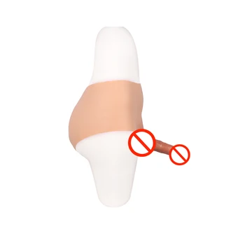 Realistyczny ogromny silikonowy pasek na wibratorem majtki męskie masturbacja ,penis, mężczyźni i kobiety lesbijki strap-on dildo majtki
