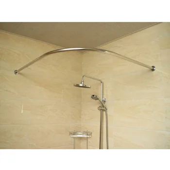 Regulowana zakrzywione prysznicowa zasłona drążek 140 cm wanna łazienka, bar trzonek