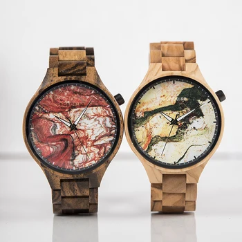 Relogio Masculino BOBO BIRD drewniana podłoga mężczyzna zegarek kwarcowy Speical Design męski zegarek na rękę zegarek Zegarek na prezent dniach ojca skonfigurować