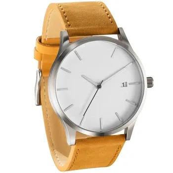 Reloj 2019 Fashion Large Dial Military Quartz Men Watch skórzane zegarki sportowe Relogio Masculino wysokiej jakości zegarek