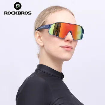 ROCKBROS sportowe polaryzacyjne rowerowe okulary piesze wycieczki punkty MTB Protect rowerowe, okulary rowerowe, okulary okulary 29g 5 soczewek mężczyźni
