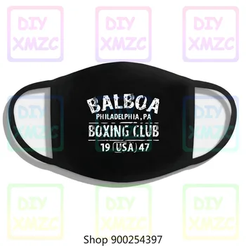 Rocky Balboa Boxing Club Philadelphia Pa TMASK męskie letnie bawełniane bluzki z krótkim rękawem maska Maska TMASK codzienne maski