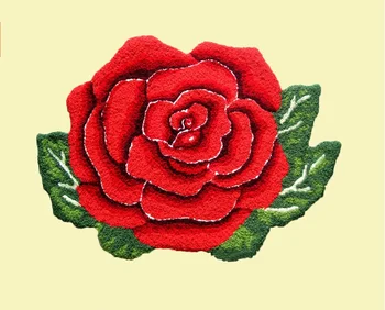 Róża kwiat kształt dywany kwiatowe maty wejściowe maty antypoślizgowe dywany do salonu tapis alfombras 75*55 cm wysyłka gratis