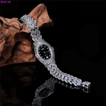 S925 srebro biżuteria thai srebrny grzywny technologii firmy bransoletka zegarek dla mężczyzn i kobiet nowy styl w 2020 roku