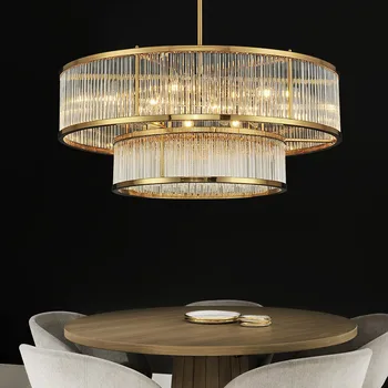 Salon luksusowej płyta złoto Led E14, żyrandol amerykańska RH podwieszana LED żyrandol połysk żyrandol oświetlenie padanie światła