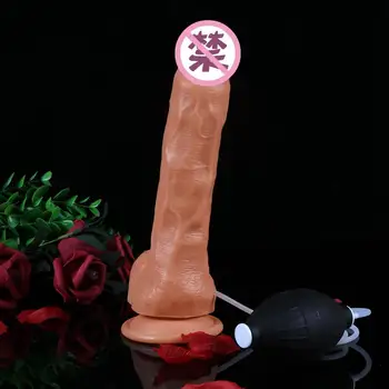 Sextoy 9.44 cali strumieniowa penis realistyczny wibrator wibrator G-spot masaż masturbacja realistyczne poczucie prawdziwy sex zabawki dla kobiet