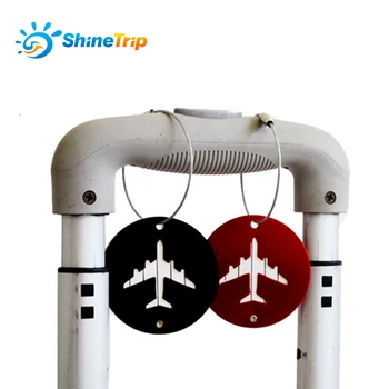 Shinetrip zewnętrzne narzędzia akcesoria bagażowa samolot okrągły kształt portable jest Bezpieczny drogowy walizka etykieta najlepsza miłość